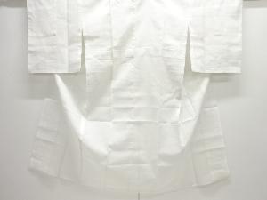 アンティーク　紗透かし織　流水に蛇籠模様長襦袢